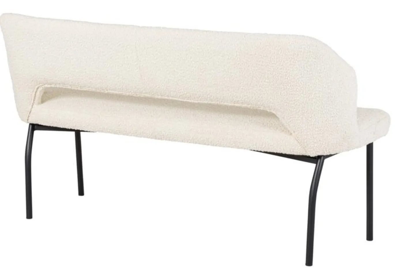 Must Living Eetkamerbank Bloom Bouclé Naturel 150cm
