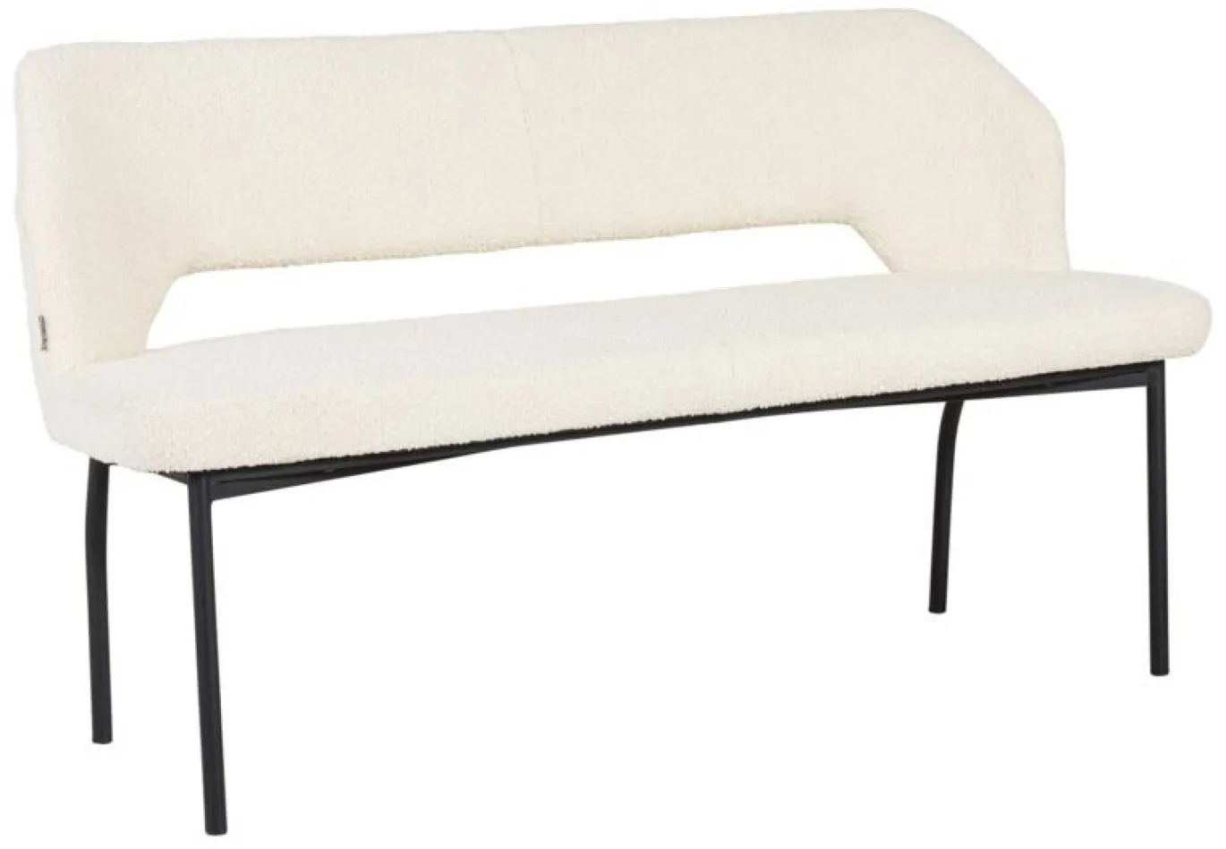 Must Living Eetkamerbank Bloom Bouclé Naturel 150cm
