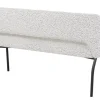 Must Living Eetkamerbank Bloom Bouclé Lichtgrijs 150cm