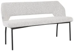Must Living Eetkamerbank Bloom Bouclé Lichtgrijs 150cm