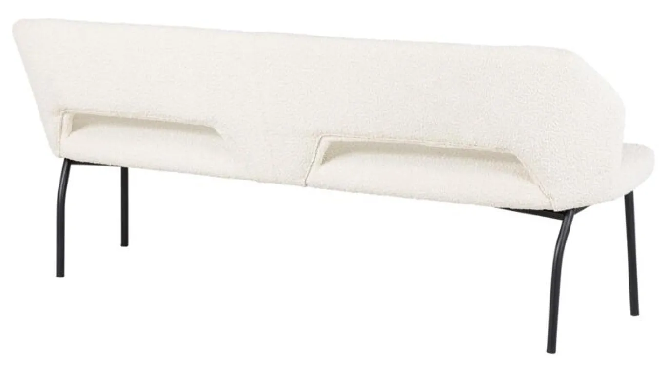 Must Living Eetkamerbank Bloom Bouclé Naturel 190cm