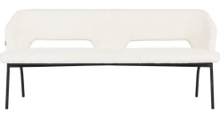 Must Living Eetkamerbank Bloom Bouclé Naturel 190cm