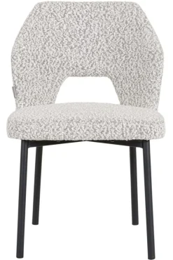 Must Living Eetkamerstoel Bloom Bouclé Lichtgrijs