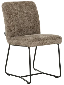 Must Living Eetkamerstoel Zola Glossy Bruin