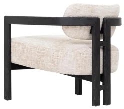 Must Living Fauteuil Kelly Zand/Zwart