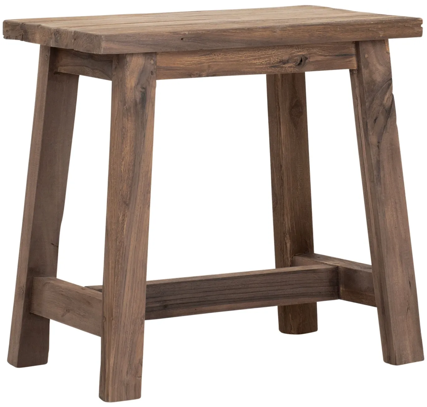 Must Living Kruk Easy Rechthoek Naturel Recycled Teakhout 45cm