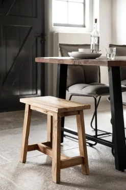 Must Living Kruk Easy Rechthoek Naturel Recycled Teakhout 45cm