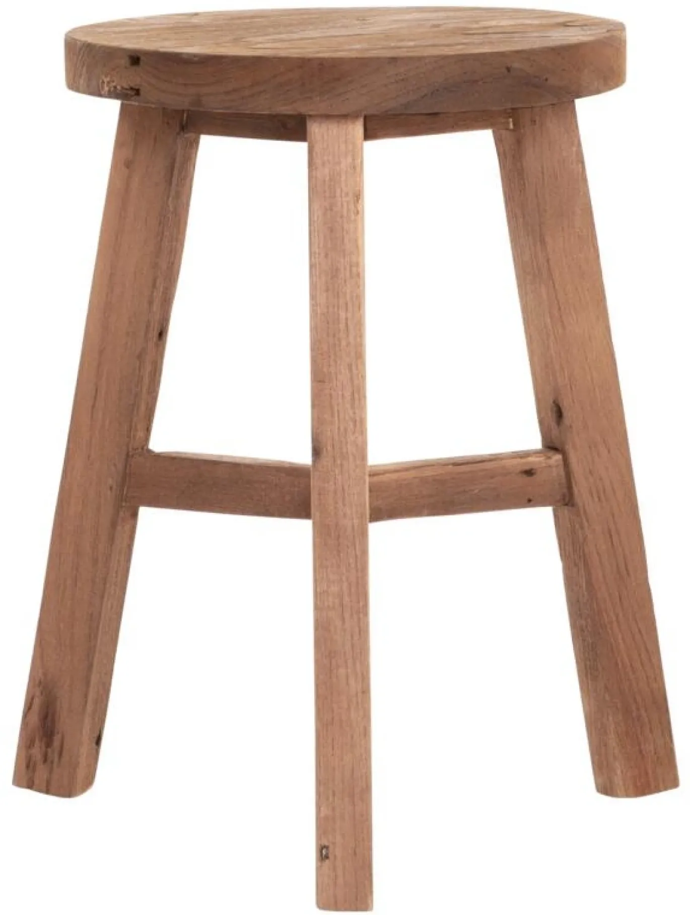 Must Living Kruk Easy Rond Naturel Recycled Teakhout Ø30cm