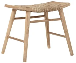Must Living Kruk Rex Naturel Recycled Teakhout met Bananenschors