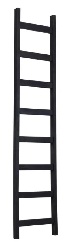 Must Living Ladder Steps Recycled Teakhout Zwart 180cm