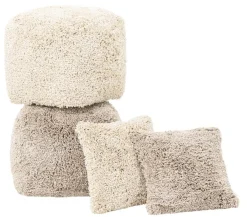 Must Living Poef Celeste Beige 40x40cm