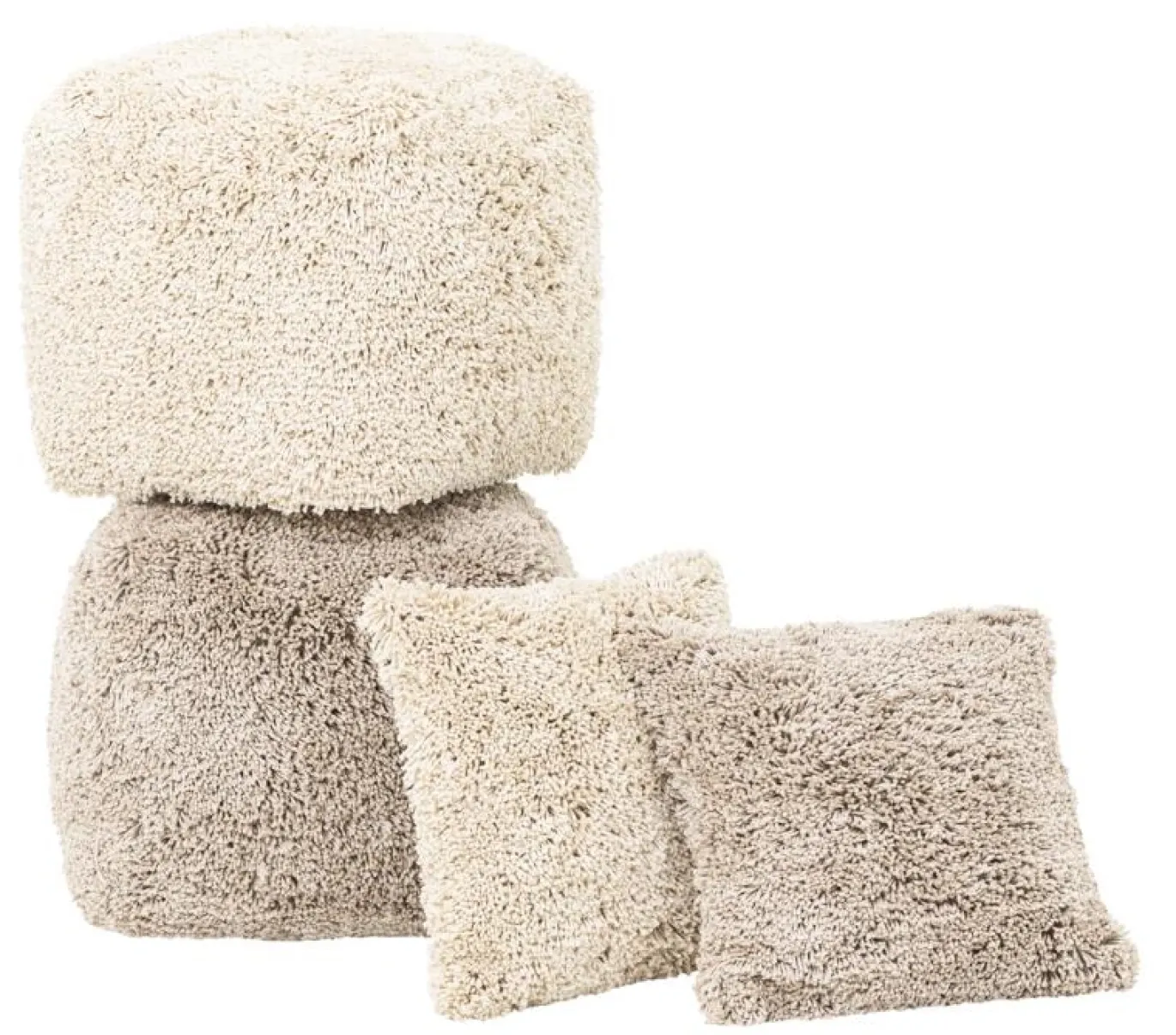 Must Living Poef Celeste Taupe 40x40cm
