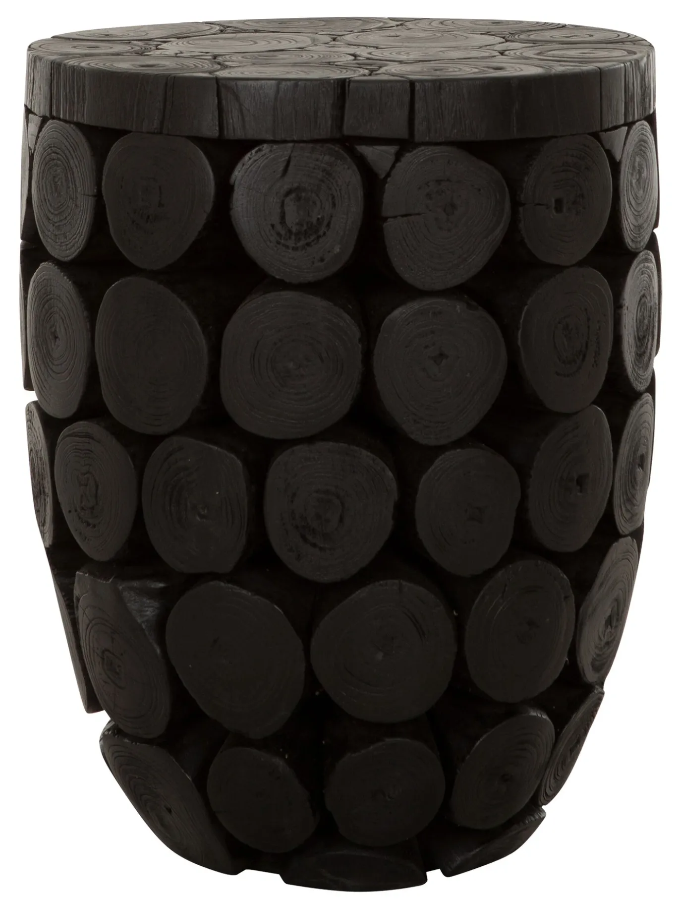 Must Living Salontafel Cone High Teakhout Zwart Ø36cm