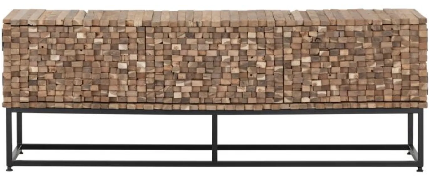Must Living Tv-meubel Sticks Naturel Teakhout 145cm
