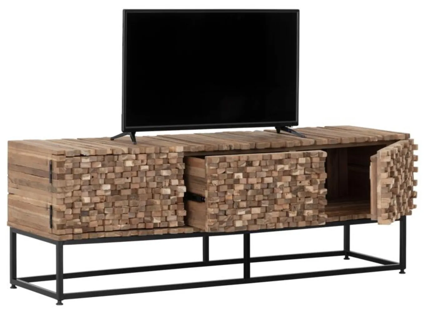 Must Living Tv-meubel Sticks Naturel Teakhout 145cm