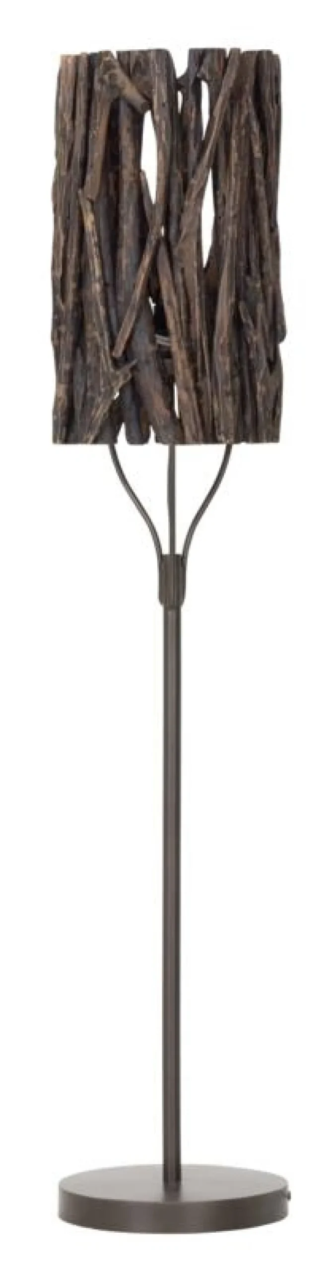 Must Living Vloerlamp Forest Teakhout Zwart