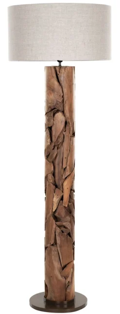 Must Living Vloerlamp Tempo Linnen Naturel 172cm