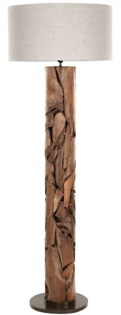 Must Living Vloerlamp Tempo Linnen Naturel 172cm
