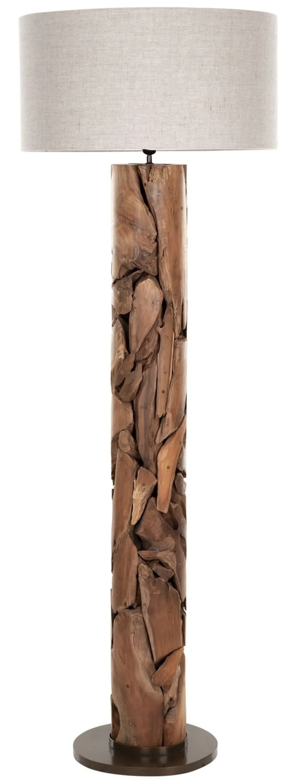 Must Living Vloerlamp Tempo Linnen Naturel 172cm