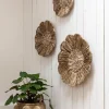 Must Living Wanddecoratie Flower Abaca Set van 3