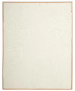 Must Living Wanddecoratie Indian Banana Leaf Wit Jute102x127cm