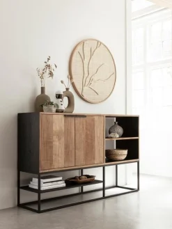Must Living Wanddecoratie Jungle Naturel Palmblad Ø85cm