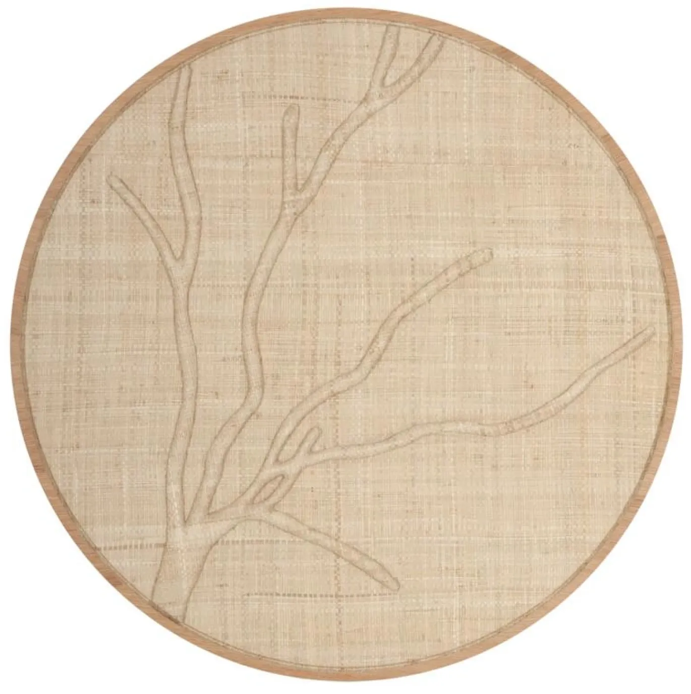 Must Living Wanddecoratie Jungle Naturel Palmblad Ø85cm