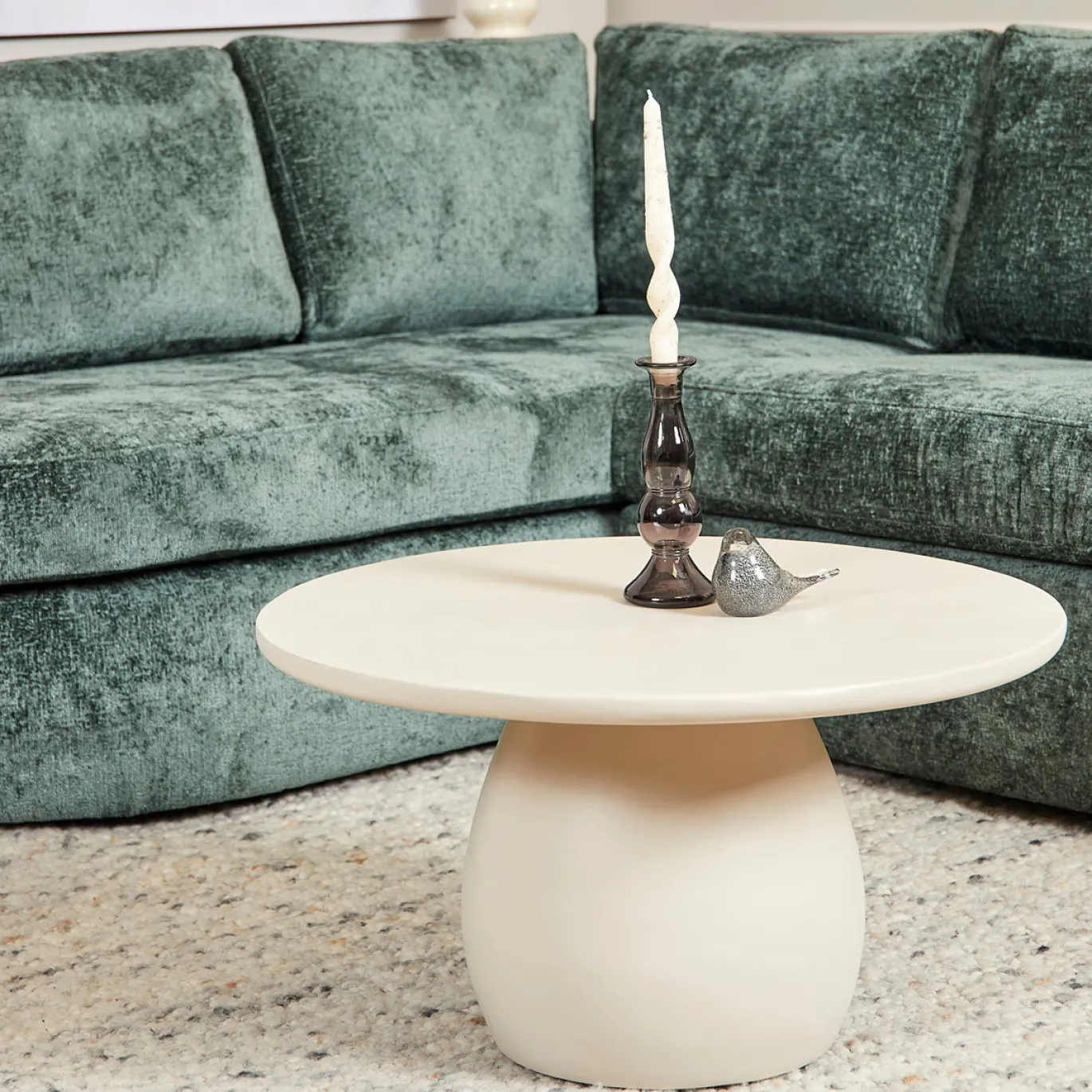 MySofa Bank Alma Groen 2,5-zits + Divan Links