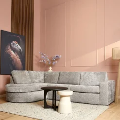 MySofa Hoekbank Alma Greige 2,5-Zits + Divan Links
