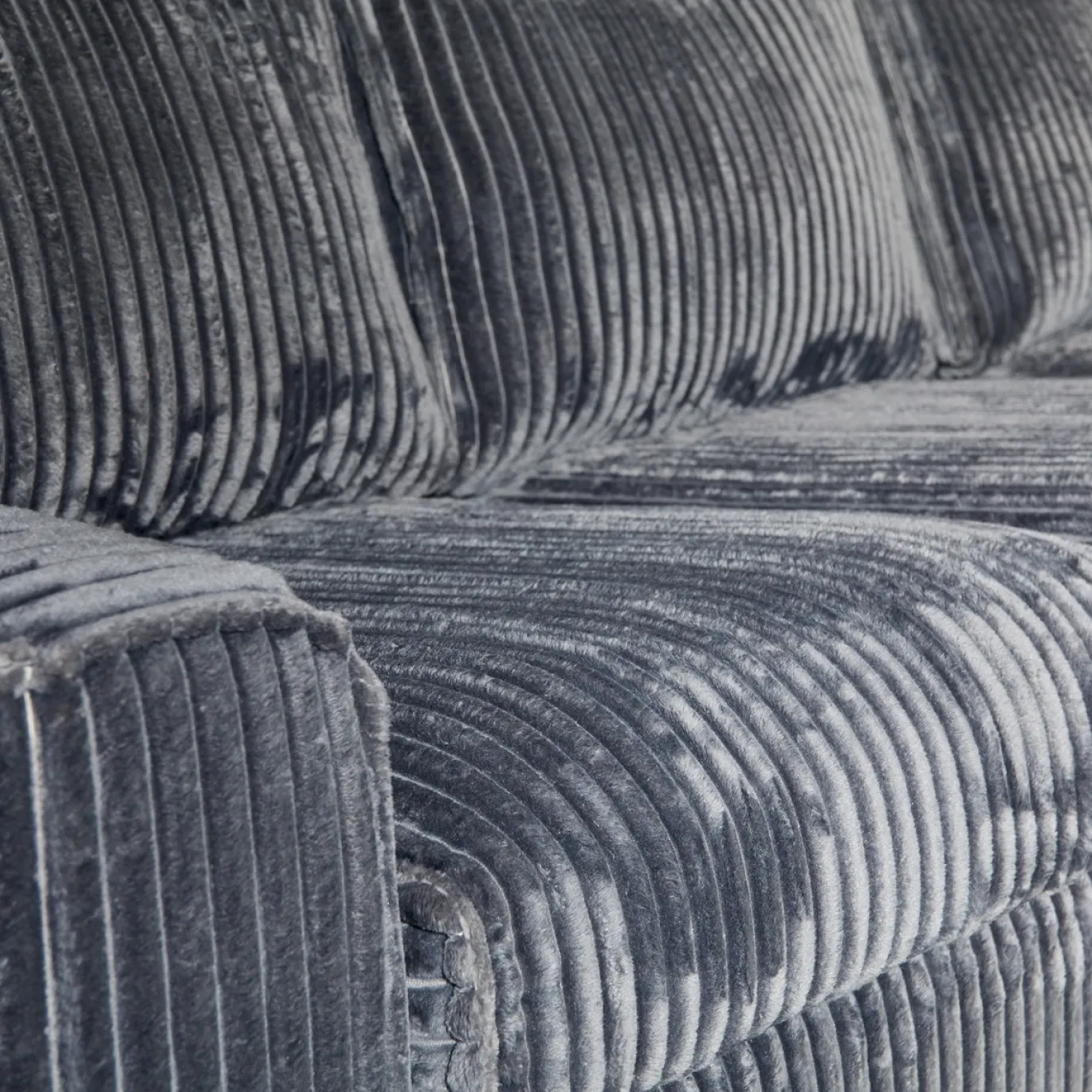 MySofa Hoekbank Teddy Antraciet Links