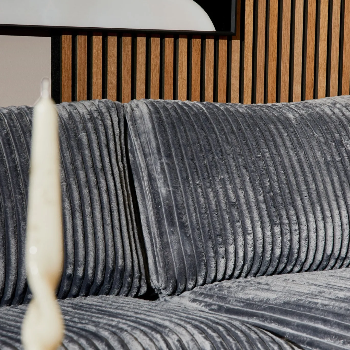 MySofa Hoekbank Teddy Antraciet Links