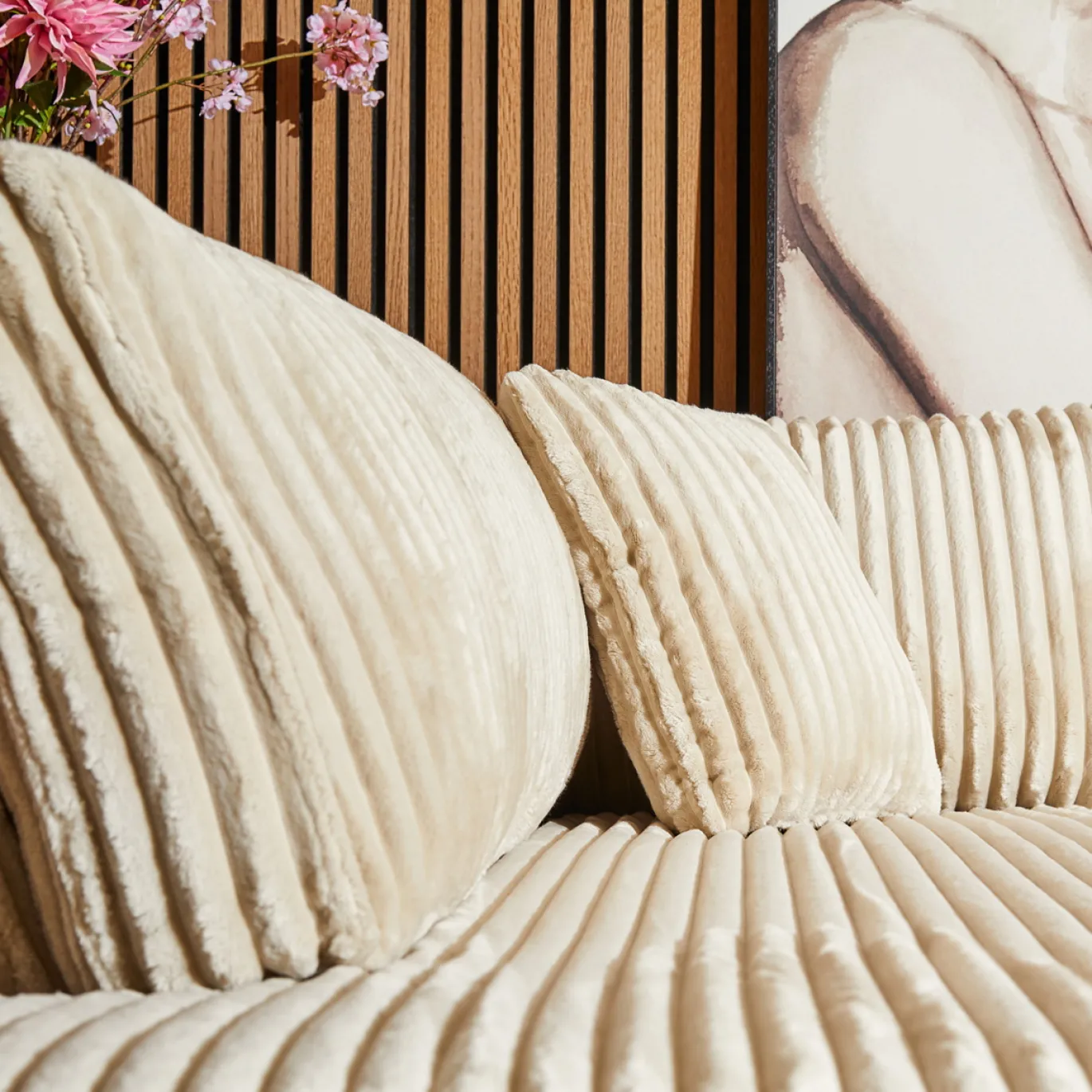 MySofa Hoekbank Teddy Beige Links