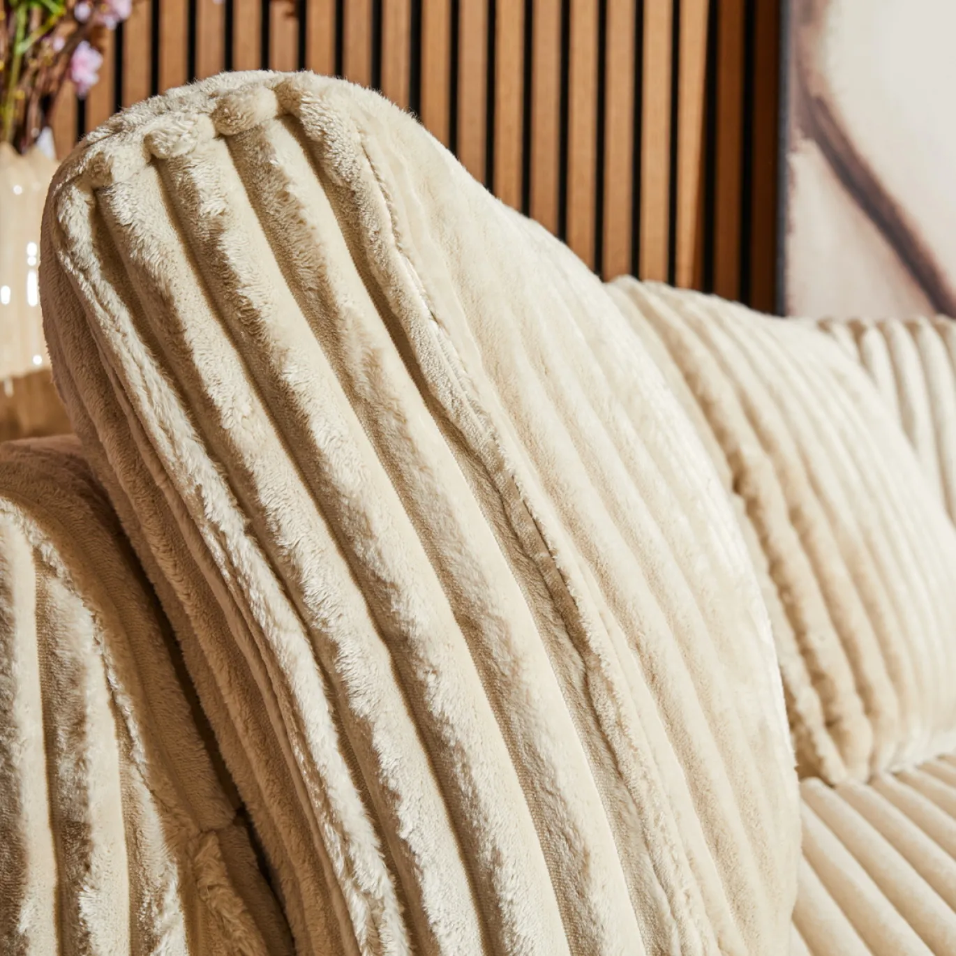 MySofa Hoekbank Teddy Beige Links