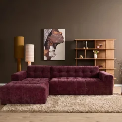 MySofa Loungebank Ruby Paars Lounge L + 2,5 zits AR