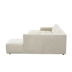MySofa U-bank Ruby Beige Lounge L + 2,5-Zits + Ottomane R