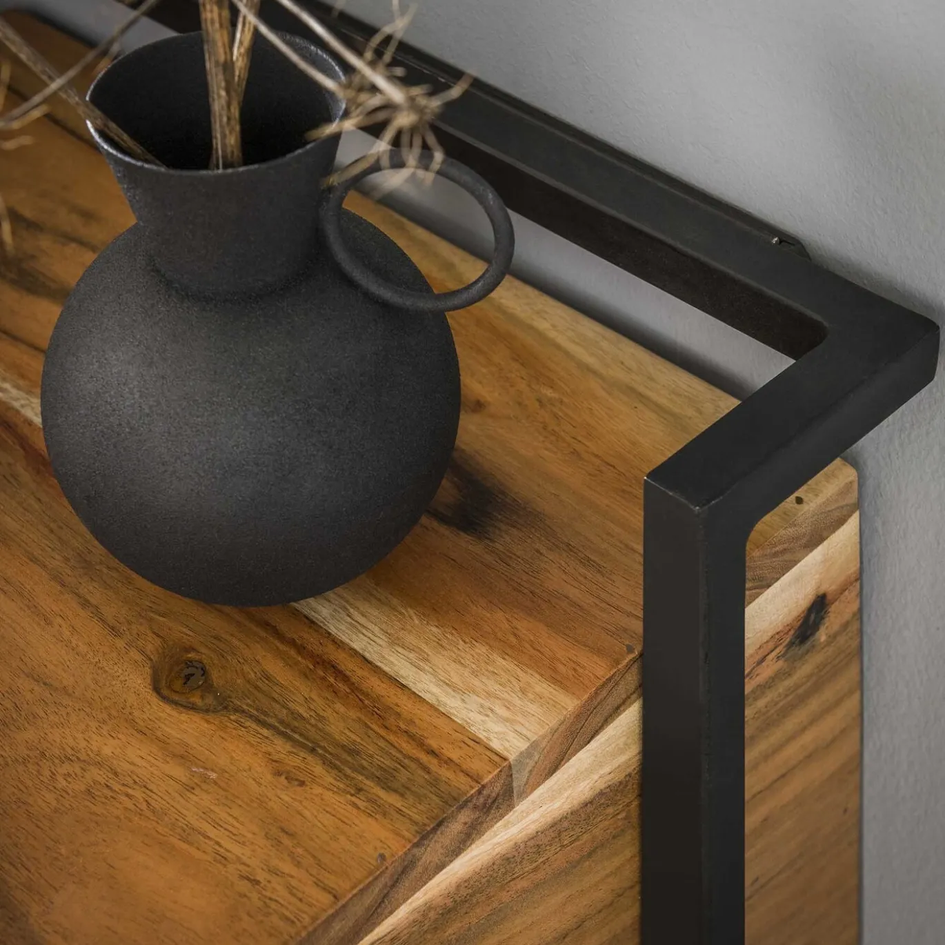 Nachtkastje Air Solid 1 Lade Massief Acacia Naturel - Giga Meubel