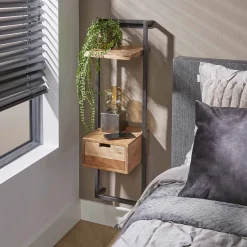 Nachtkastje Air Solid XS Massief Acacia Naturel - Giga Meubel