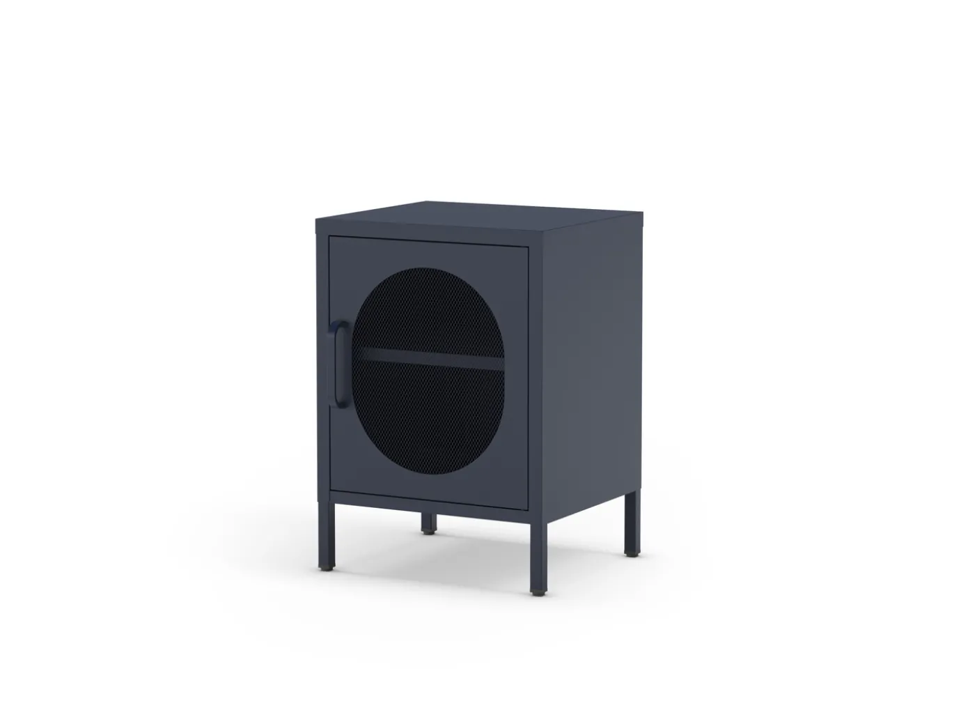 Nachtkastje Diora 1d Blauw - Giga Meubel