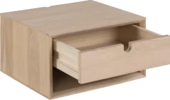 Nachtkastje Dysta Eikenfineer Wit 21cm - Giga Living