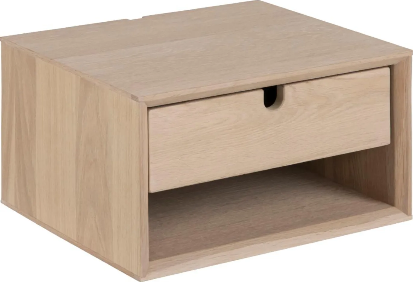 Nachtkastje Dysta Eikenfineer Wit 21cm - Giga Living