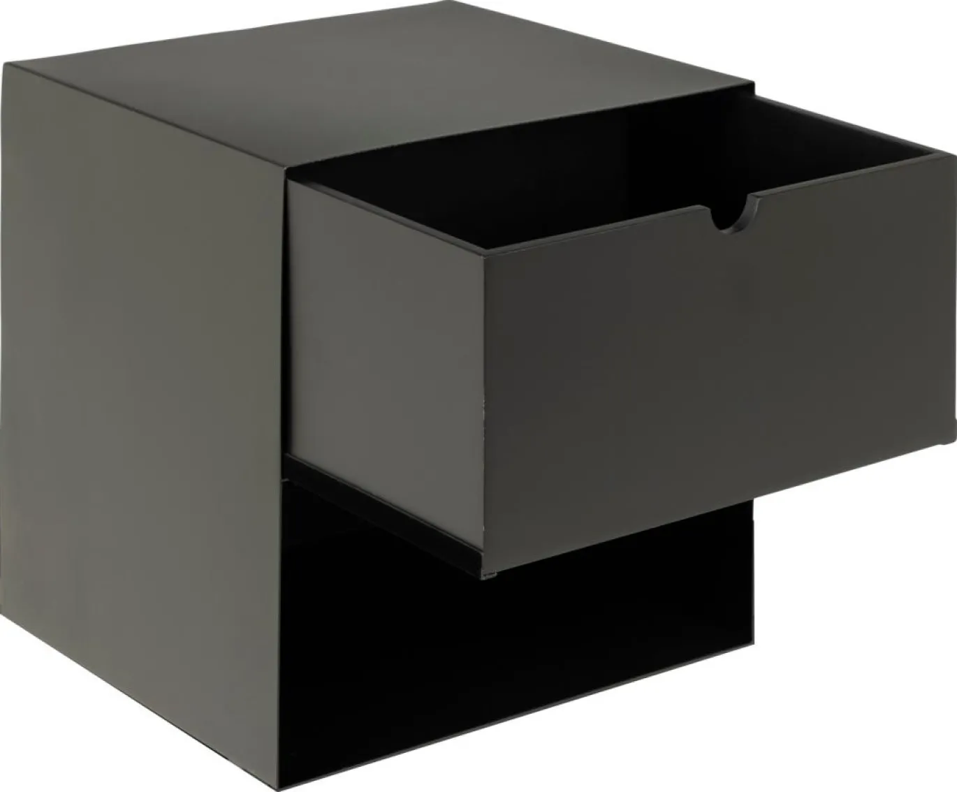 Nachtkastje Emina Zwart 30cm - Giga Living