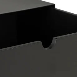 Nachtkastje Emina Zwart 30cm - Giga Living