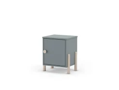 Nachtkastje Enola 1d Khaki Groen/wit Wax - Giga Meubel