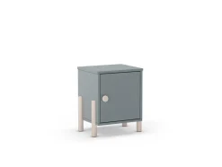 Nachtkastje Enola 1d Khaki Groen/wit Wax - Giga Meubel