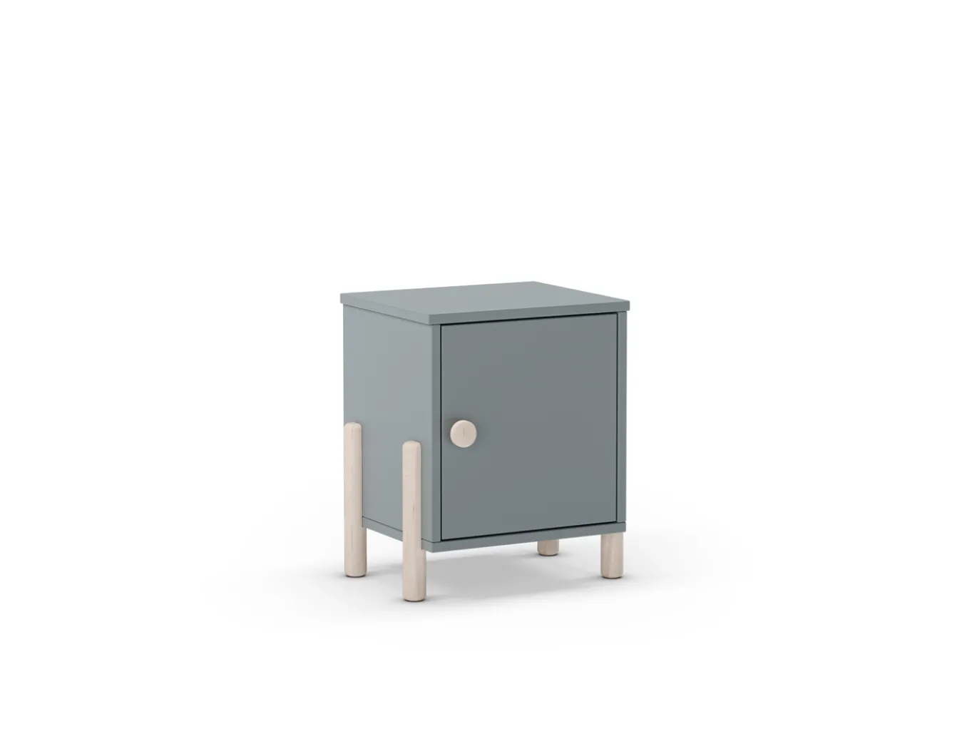 Nachtkastje Enola 1d Khaki Groen/wit Wax - Giga Meubel