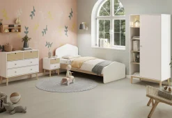 Nachtkastje Estefania 2L Wit Wax - Giga Meubel