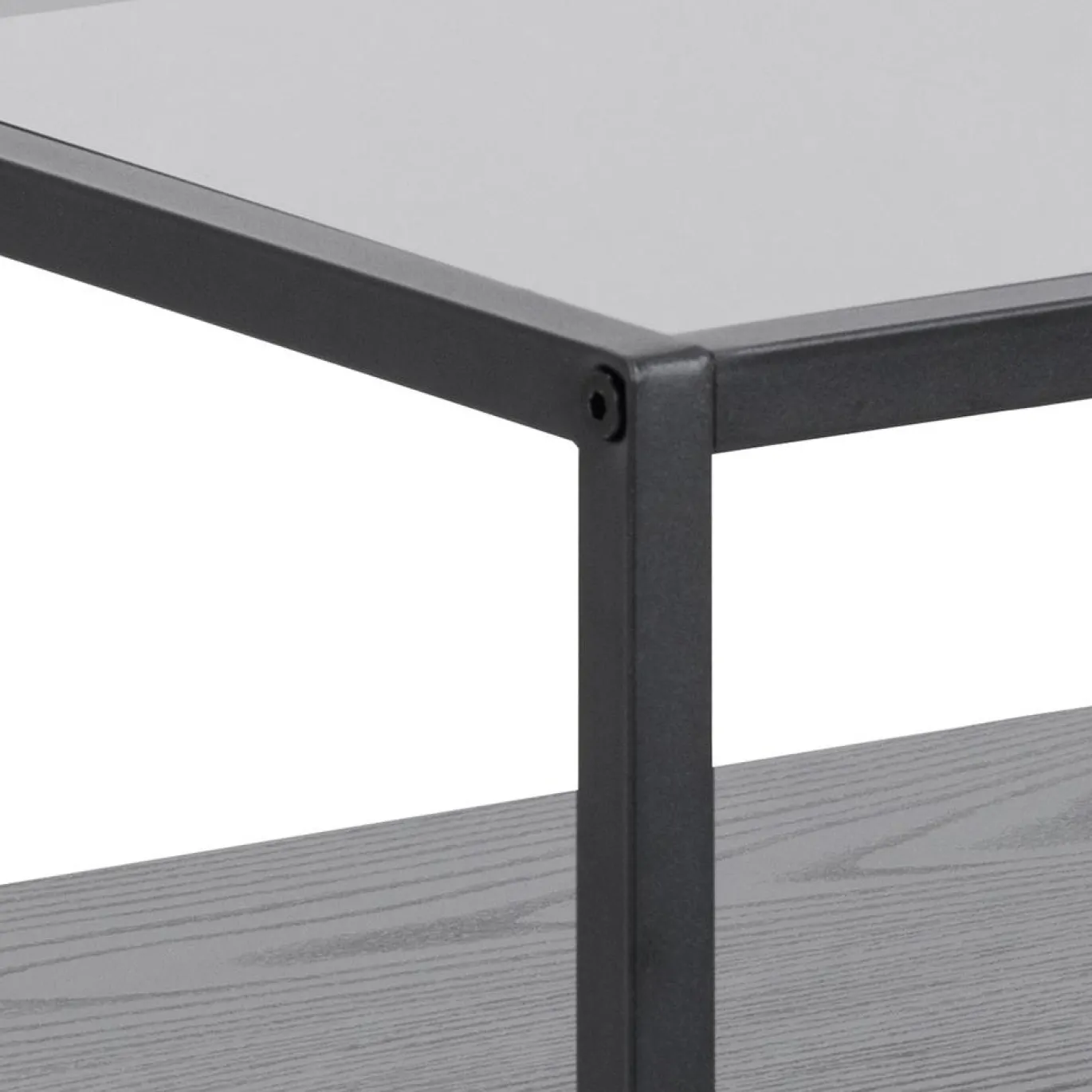 Nachtkastje Hibernia Smoke Glas Zwart - Giga Living