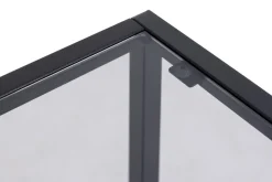 Nachtkastje Hibernia Smoke Glas Zwart - Giga Living