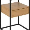 Nachtkastje Hibernia Smoke Glas Bruin - Giga Living