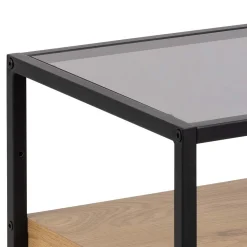 Nachtkastje Hibernia Smoke Glas Bruin - Giga Living